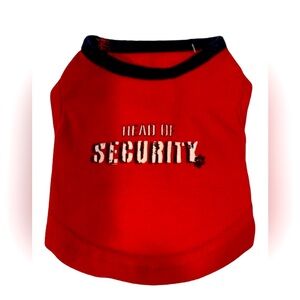 Pre-Owned Pet Dog Red Youly Head of Security Extra Small Animal Tee Shir…